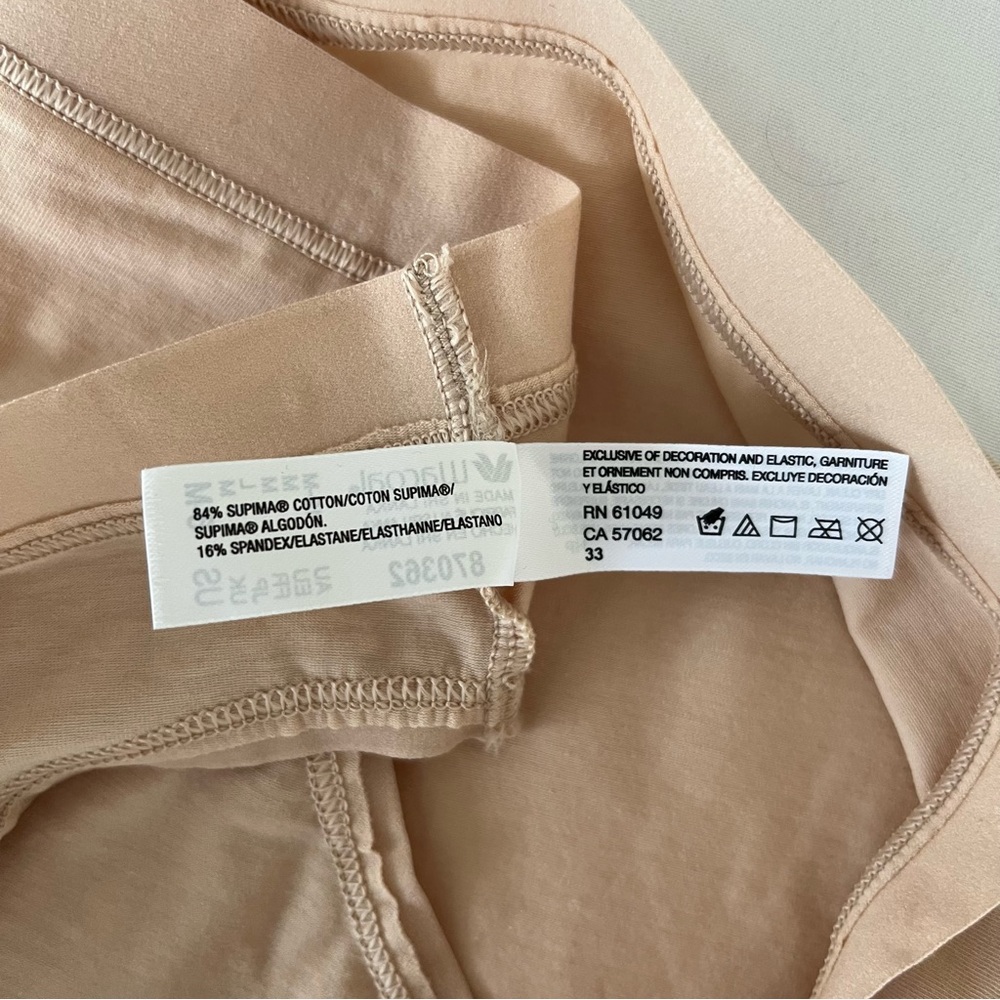 Wacoal NWT Understated Ultimate Comfort Supima Cotton Bikini Panties Sand Nude M - Picture 5 of 5